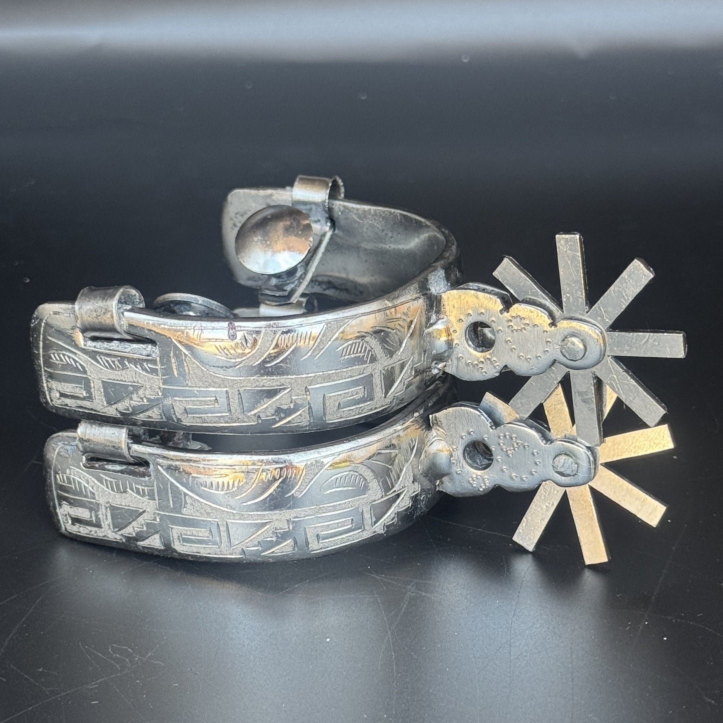 Handcrafted Mexican Charro Spurs - Stainless Steel | Legado
