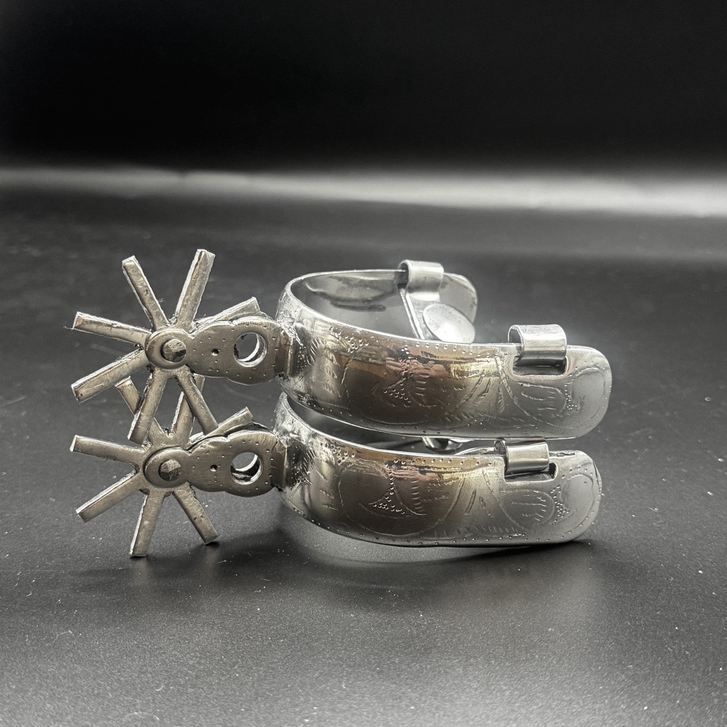 Handcrafted Mexican Charro Spurs - Stainless Steel | Espolón II