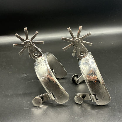 Handcrafted Mexican Charro Spurs - Stainless Steel | Espolón II