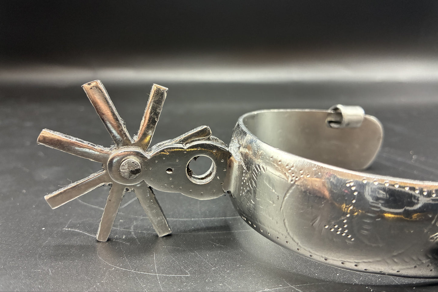 Handcrafted Mexican Charro Spurs - Stainless Steel | Espolón II