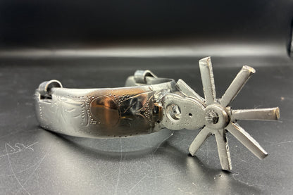 Handcrafted Mexican Charro Spurs - Stainless Steel | Espolón II