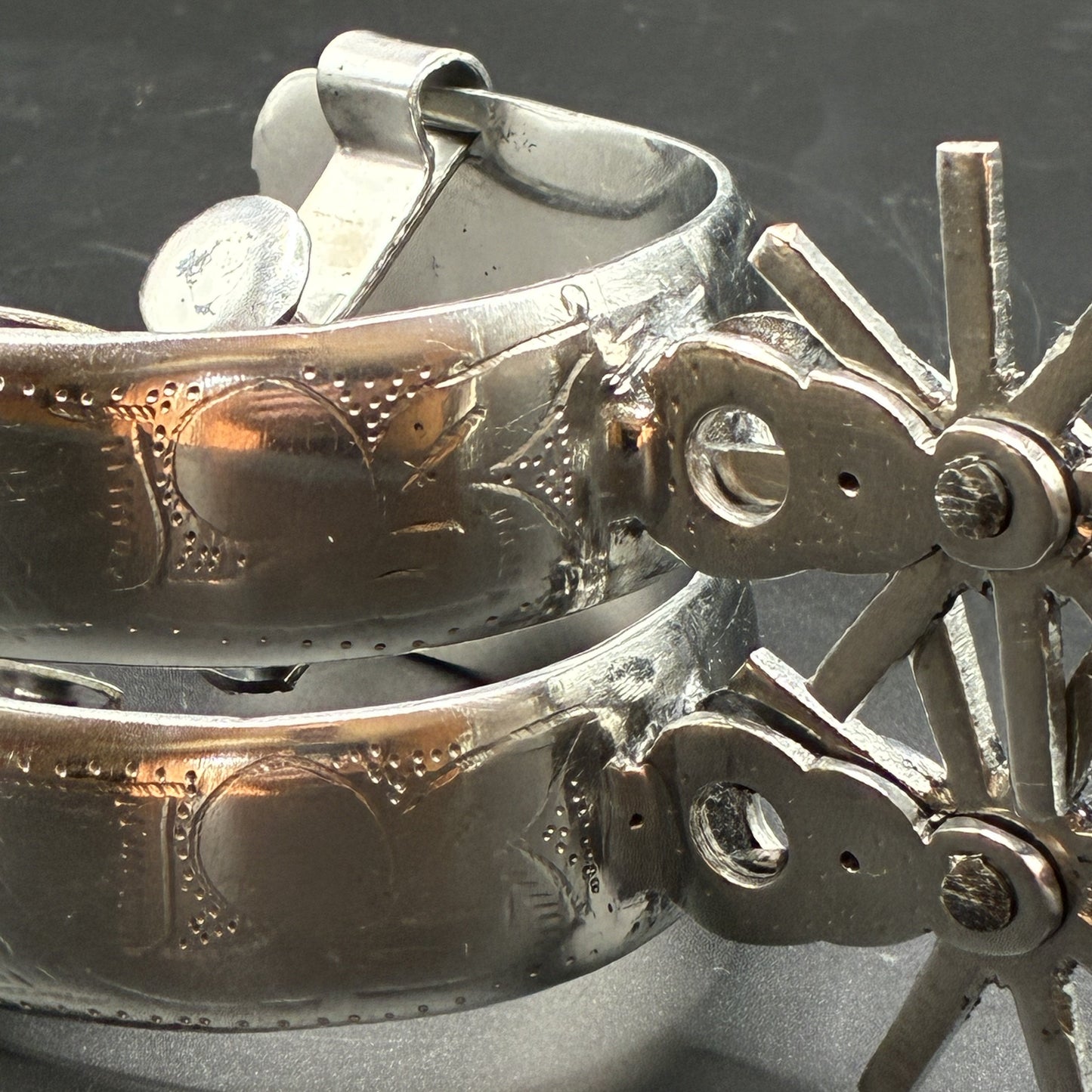Handcrafted Mexican Charro Spurs - Stainless Steel | Espolón II