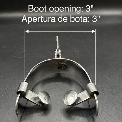 Handcrafted Mexican Charro Spurs - Stainless Steel | Espolón II