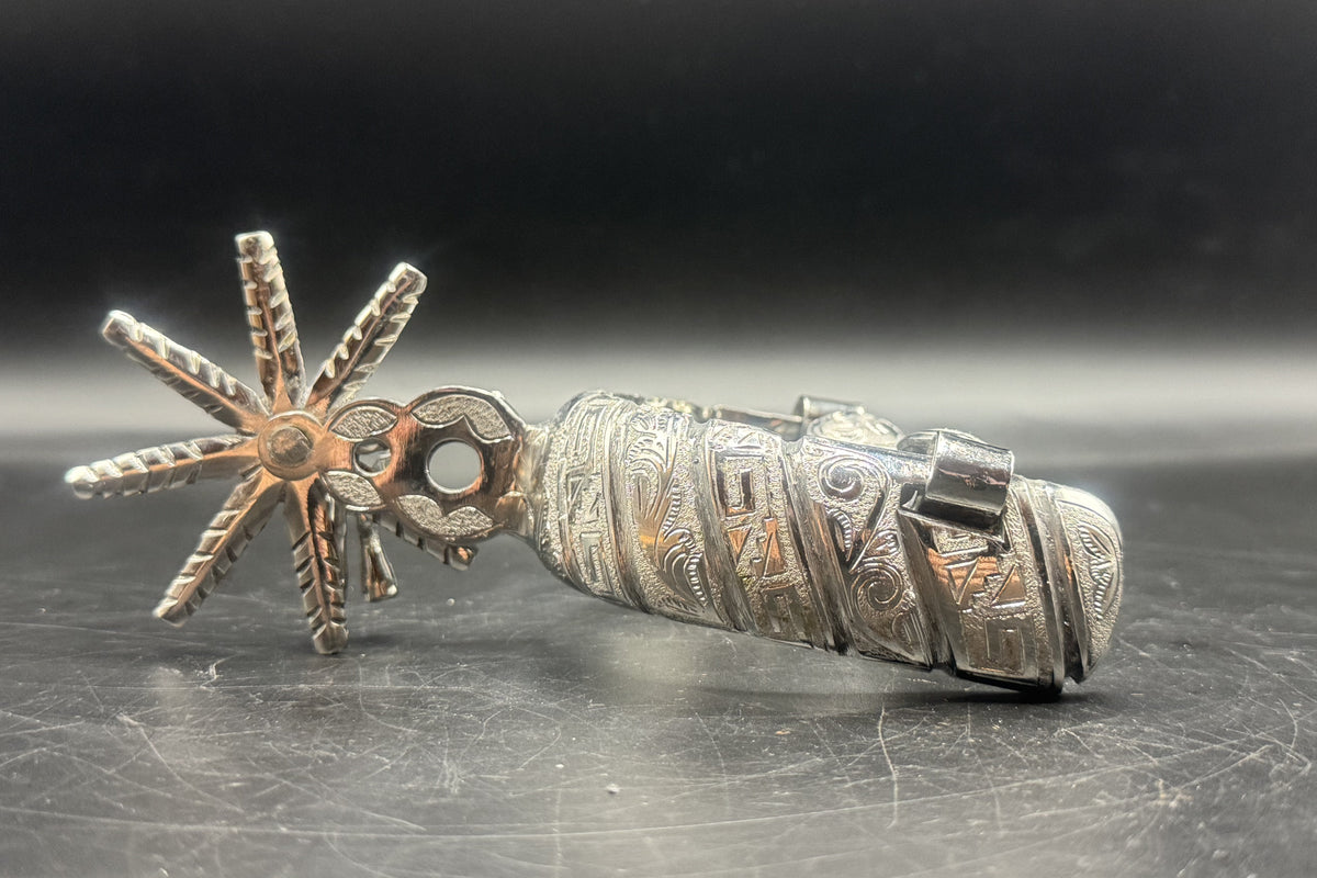 Handcrafted Mexican Charro Spurs - Stainless Steel | Cascabel