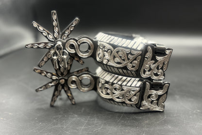 Handcrafted Mexican Charro Spurs - Stainless Steel | Eclipse