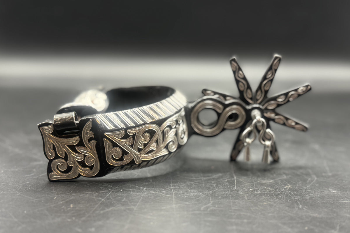Handcrafted Mexican Charro Spurs - Stainless Steel | Eclipse