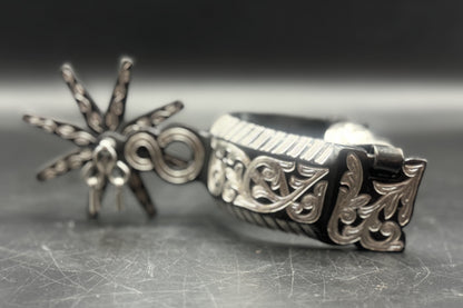 Handcrafted Mexican Charro Spurs - Stainless Steel | Eclipse