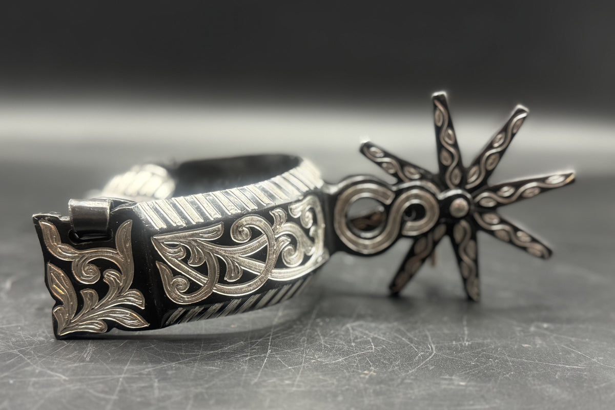 Handcrafted Mexican Charro Spurs - Stainless Steel | Eclipse