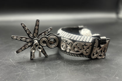 Handcrafted Mexican Charro Spurs - Stainless Steel | Eclipse