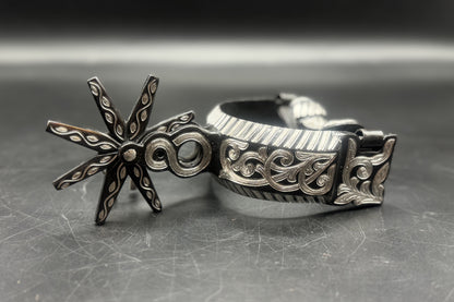 Handcrafted Mexican Charro Spurs - Stainless Steel | Eclipse