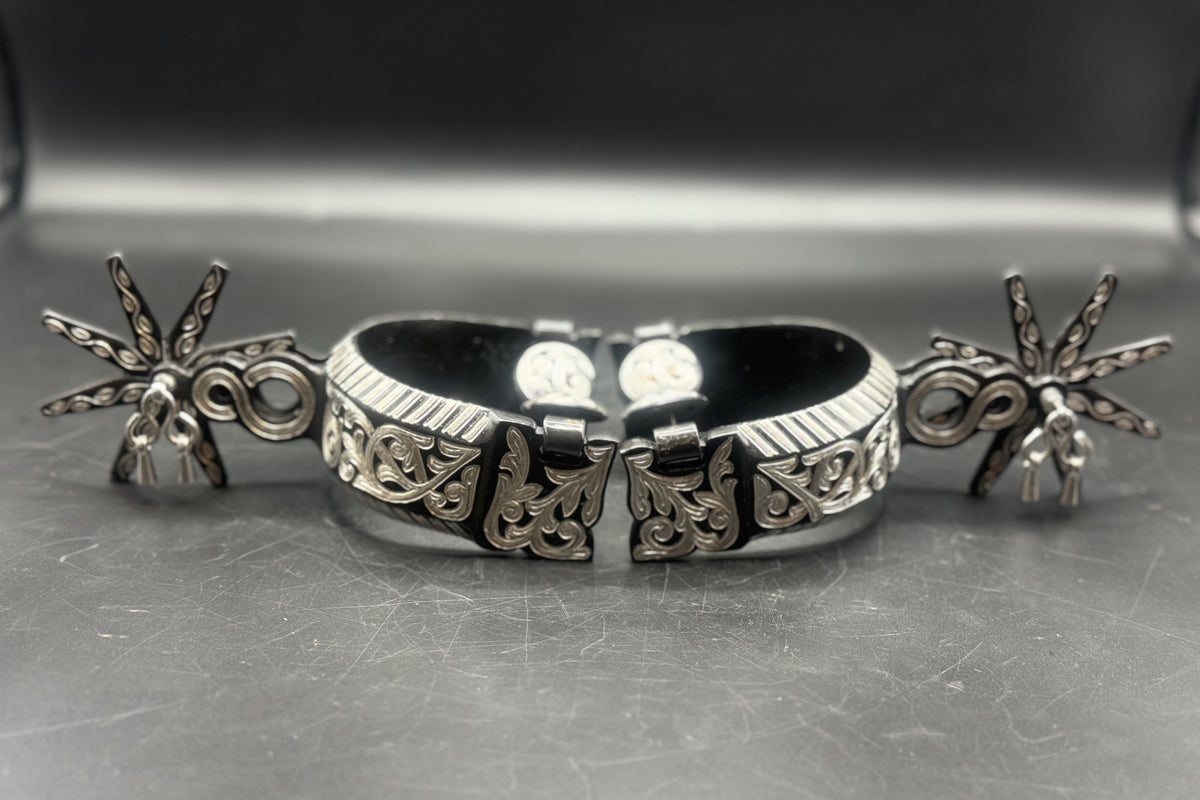 Handcrafted Mexican Charro Spurs - Stainless Steel | Eclipse