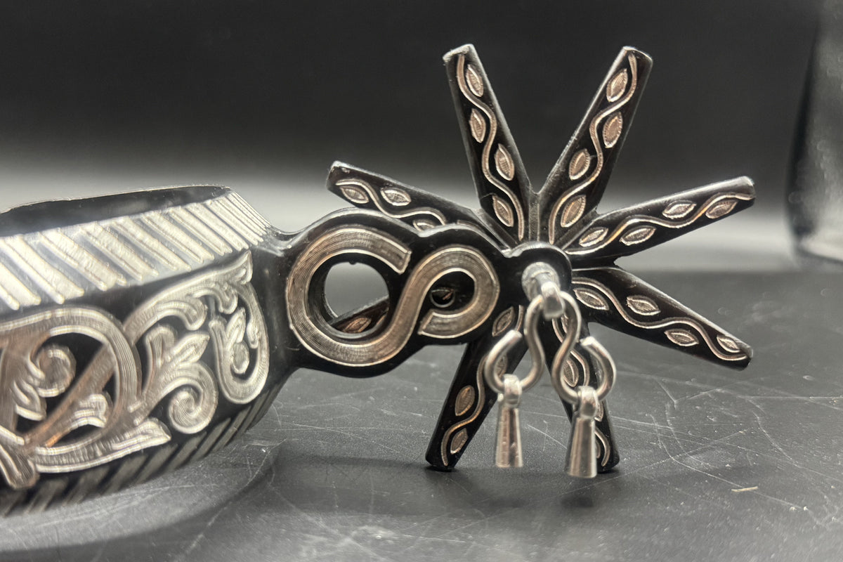 Handcrafted Mexican Charro Spurs - Stainless Steel | Eclipse