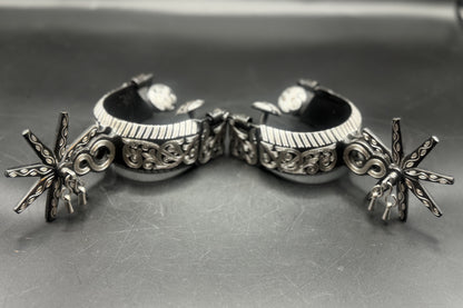 Handcrafted Mexican Charro Spurs - Stainless Steel | Eclipse