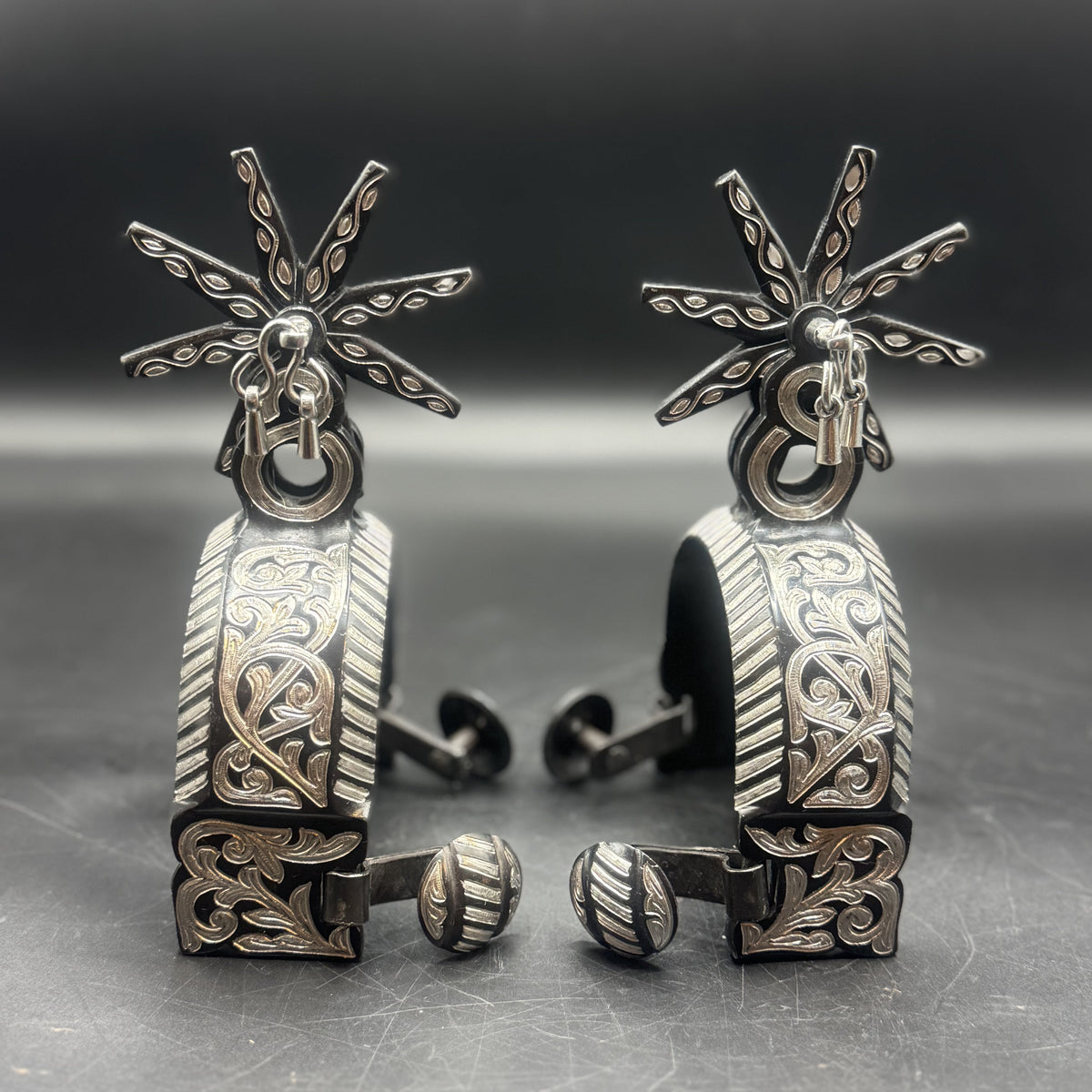 Handcrafted Mexican Charro Spurs - Stainless Steel | Eclipse