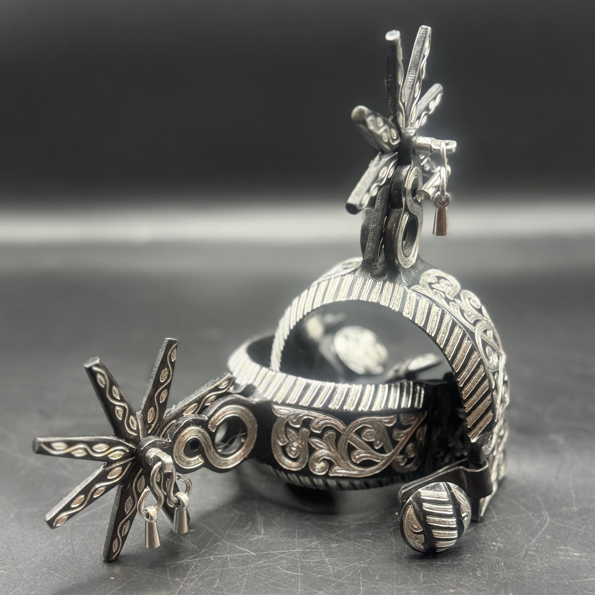 Handcrafted Mexican Charro Spurs - Stainless Steel | Eclipse