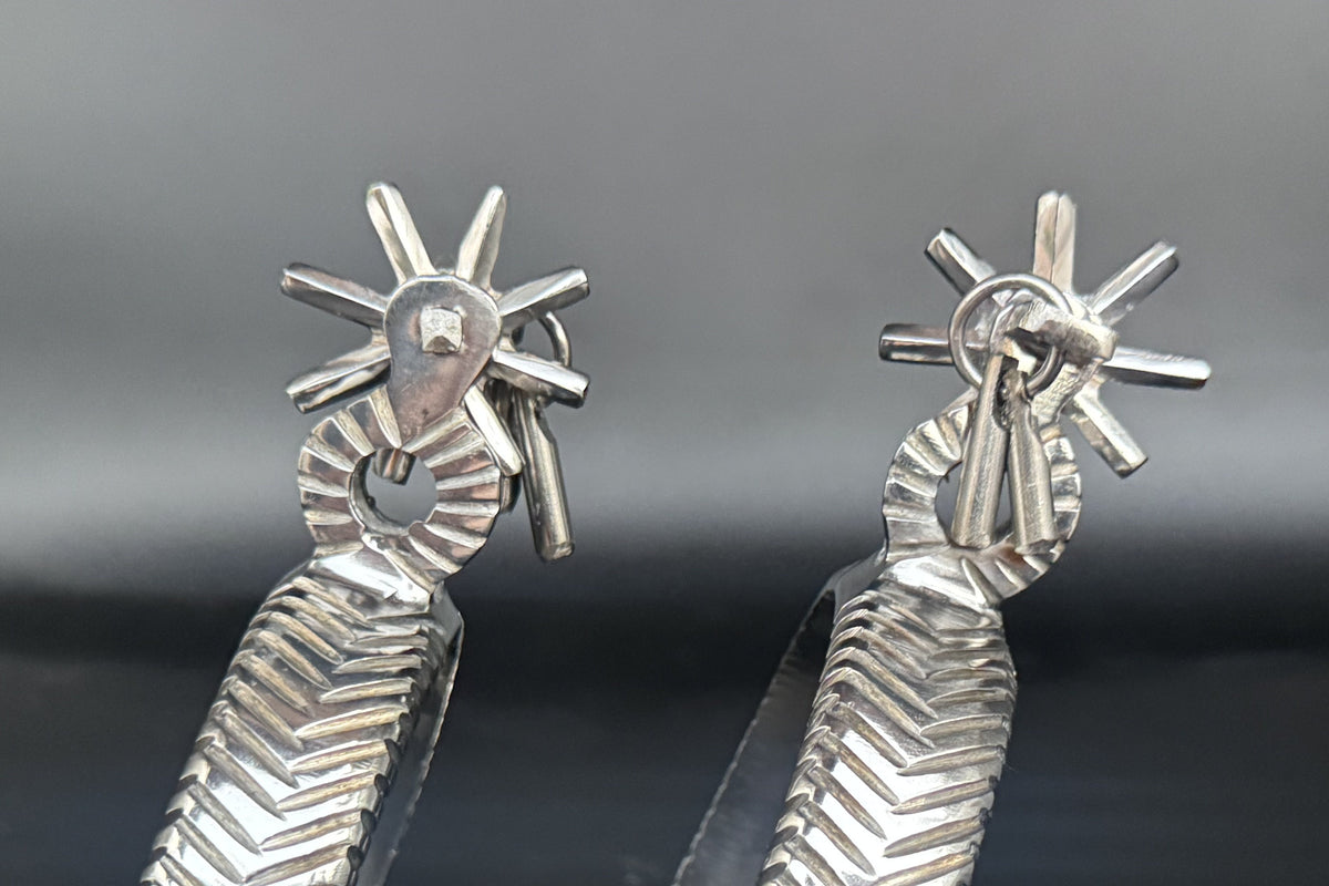 Handcrafted Mexican Charro Spurs - Stainless Steel | Espigas