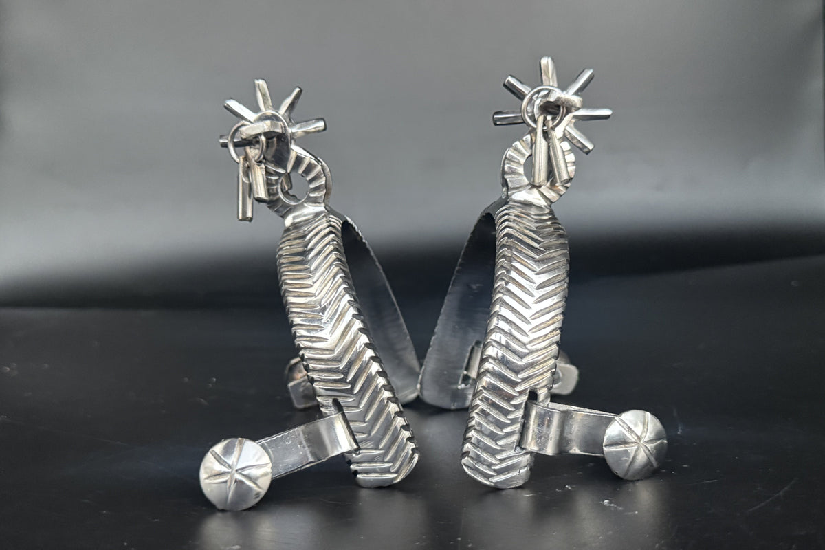 Espuelas Charras Mexicanas - 100% Acero | Grecas