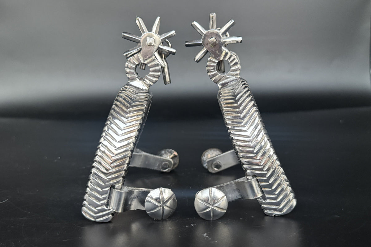 Espuelas Charras Mexicanas - 100% Acero | Grecas