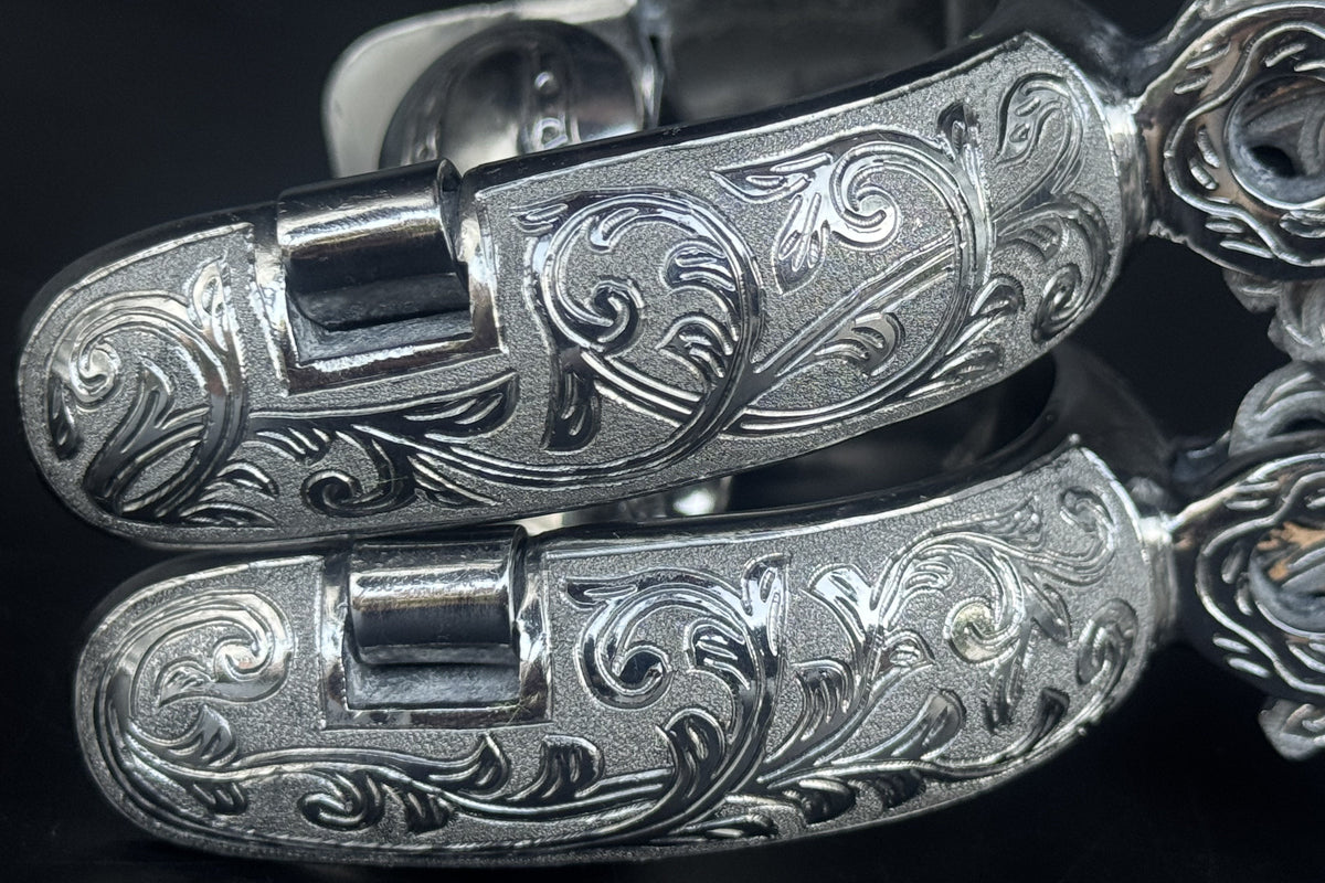 Handcrafted Mexican Charro Spurs - Stainless Steel | Espolón Real