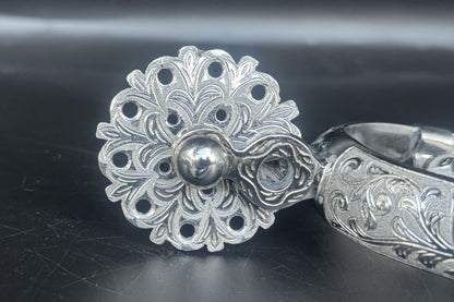 Handcrafted Mexican Charro Spurs - Stainless Steel | Espolón Real