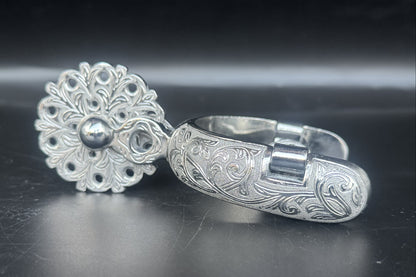 Handcrafted Mexican Charro Spurs - Stainless Steel | Espolón Real