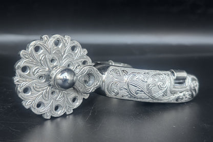 Handcrafted Mexican Charro Spurs - Stainless Steel | Espolón Real