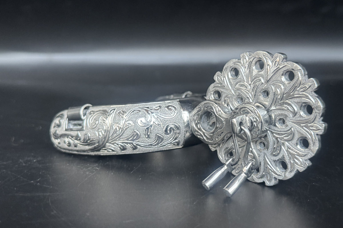 Handcrafted Mexican Charro Spurs - Stainless Steel | Espolón Real