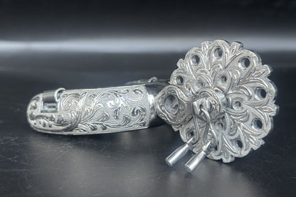 Handcrafted Mexican Charro Spurs - Stainless Steel | Espolón Real