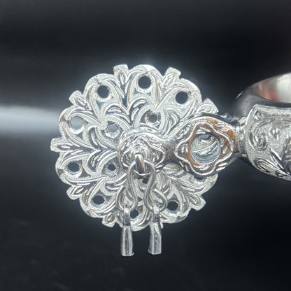 Handcrafted Mexican Charro Spurs - Stainless Steel | Espolón Real