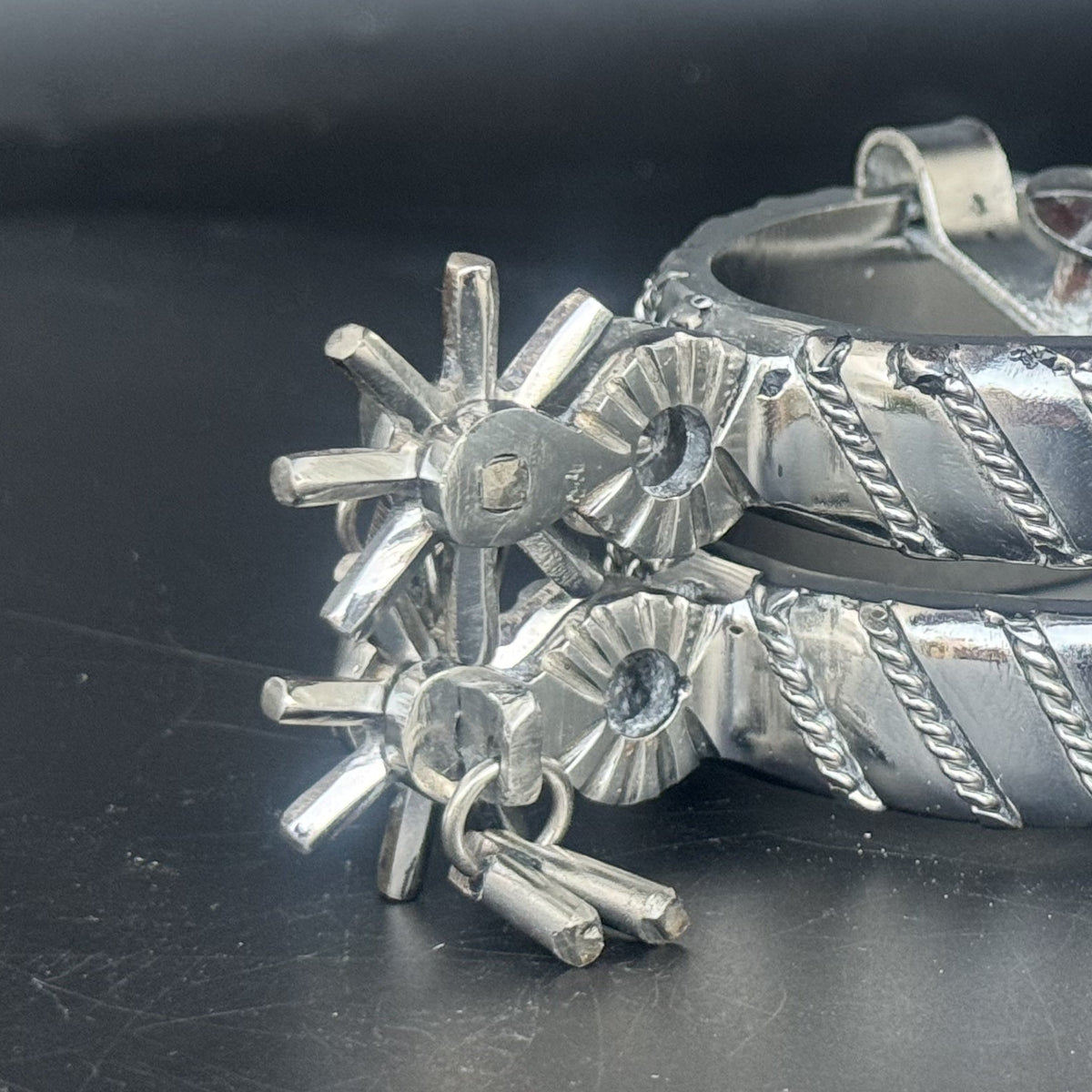 Handcrafted Mexican Charro Spurs - Stainless Steel | Lazo