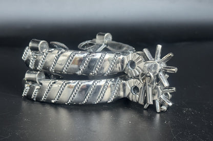 Handcrafted Mexican Charro Spurs - Stainless Steel | Lazo