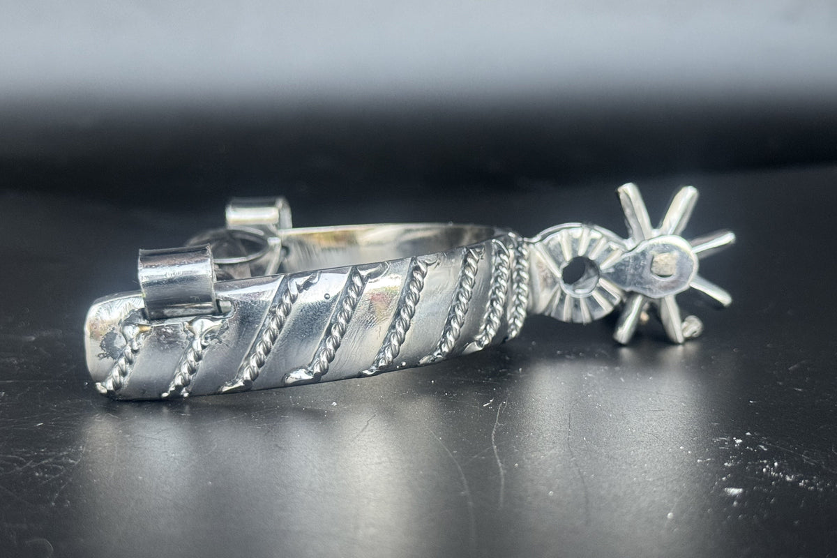 Handcrafted Mexican Charro Spurs - Stainless Steel | Lazo