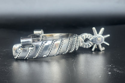 Handcrafted Mexican Charro Spurs - Stainless Steel | Lazo