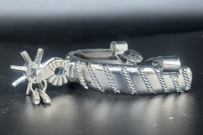 Handcrafted Mexican Charro Spurs - Stainless Steel | Lazo