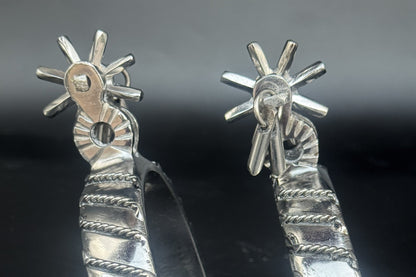 Handcrafted Mexican Charro Spurs - Stainless Steel | Lazo