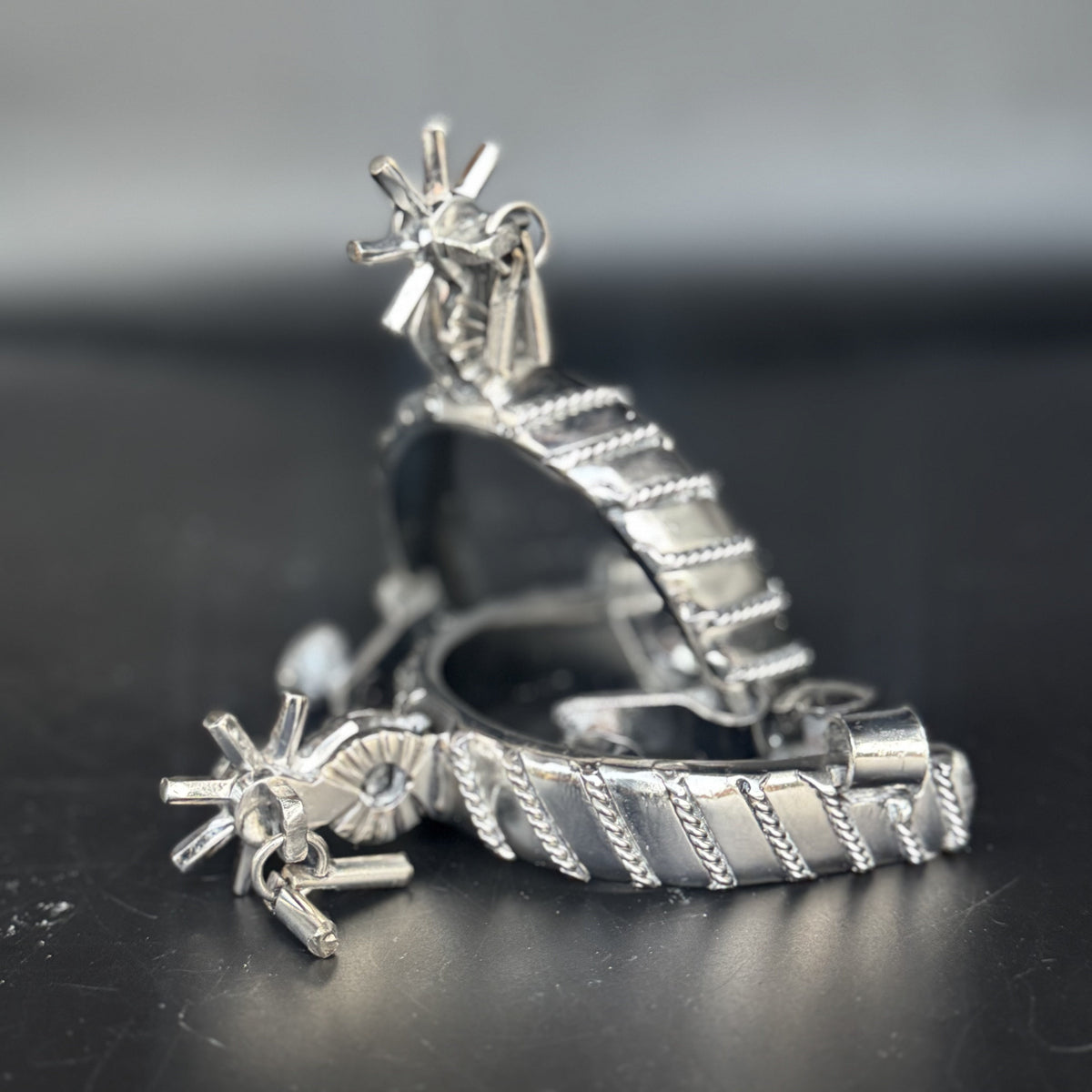 Handcrafted Mexican Charro Spurs - Stainless Steel | Lazo