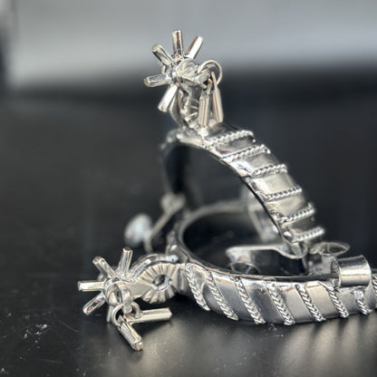 Handcrafted Mexican Charro Spurs - Stainless Steel | Lazo