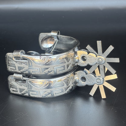 Handcrafted Mexican Charro Spurs - Stainless Steel | Legado