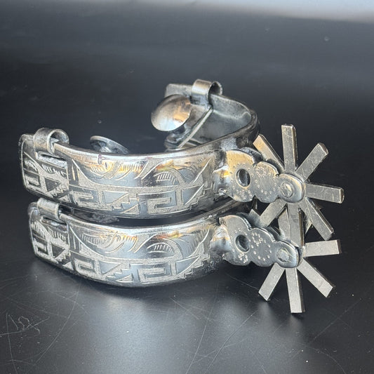 Handcrafted Mexican Charro Spurs - Stainless Steel | Legado