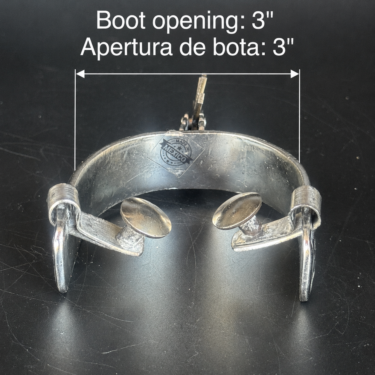 Handcrafted Mexican Charro Spurs - Stainless Steel | Legado