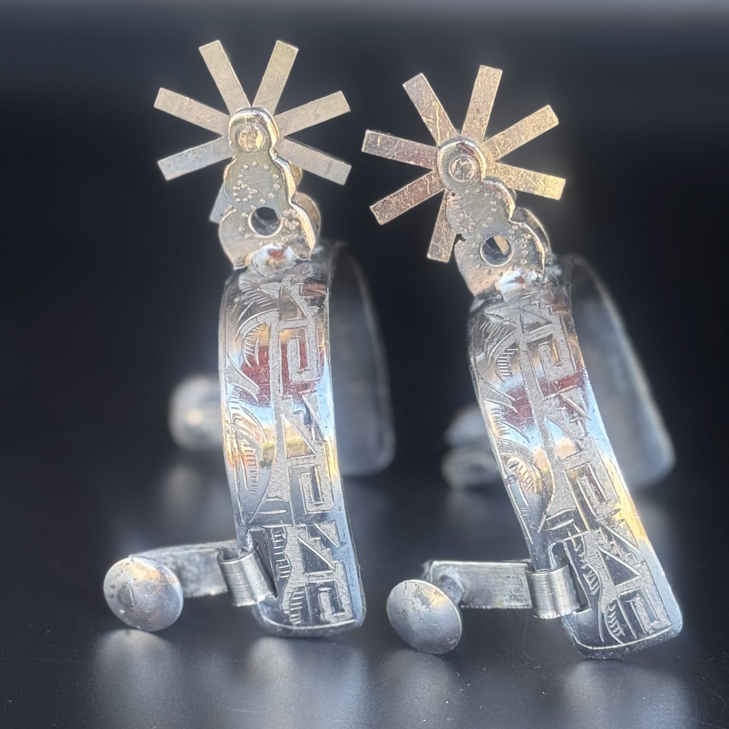 Handcrafted Mexican Charro Spurs - Stainless Steel | Legado