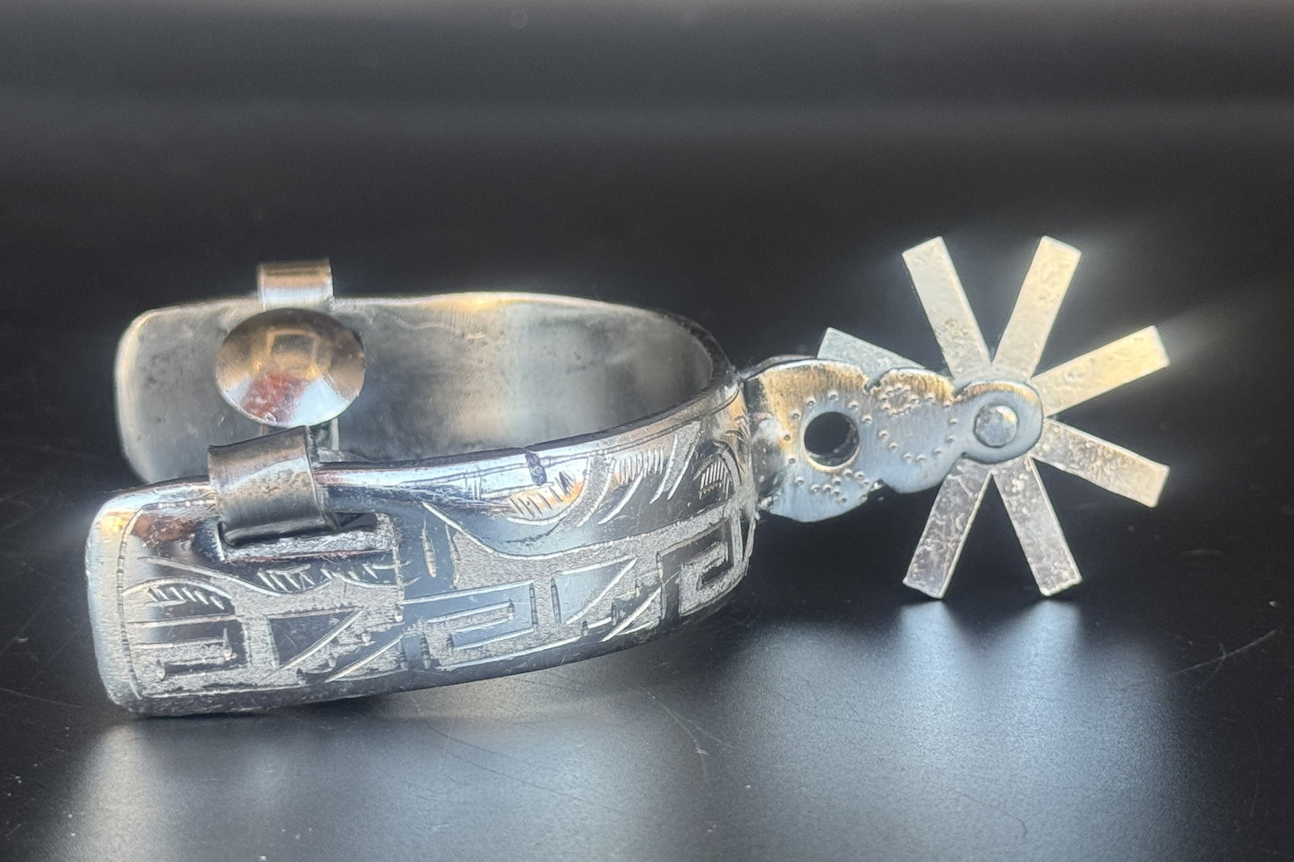 Handcrafted Mexican Charro Spurs - Stainless Steel | Legado