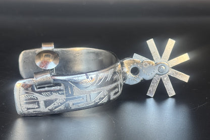 Handcrafted Mexican Charro Spurs - Stainless Steel | Legado