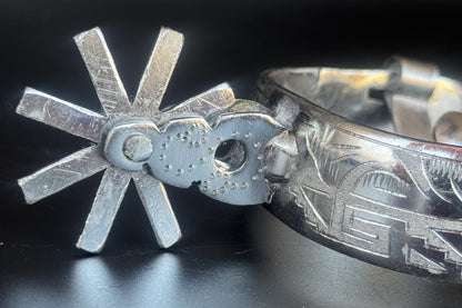 Handcrafted Mexican Charro Spurs - Stainless Steel | Legado