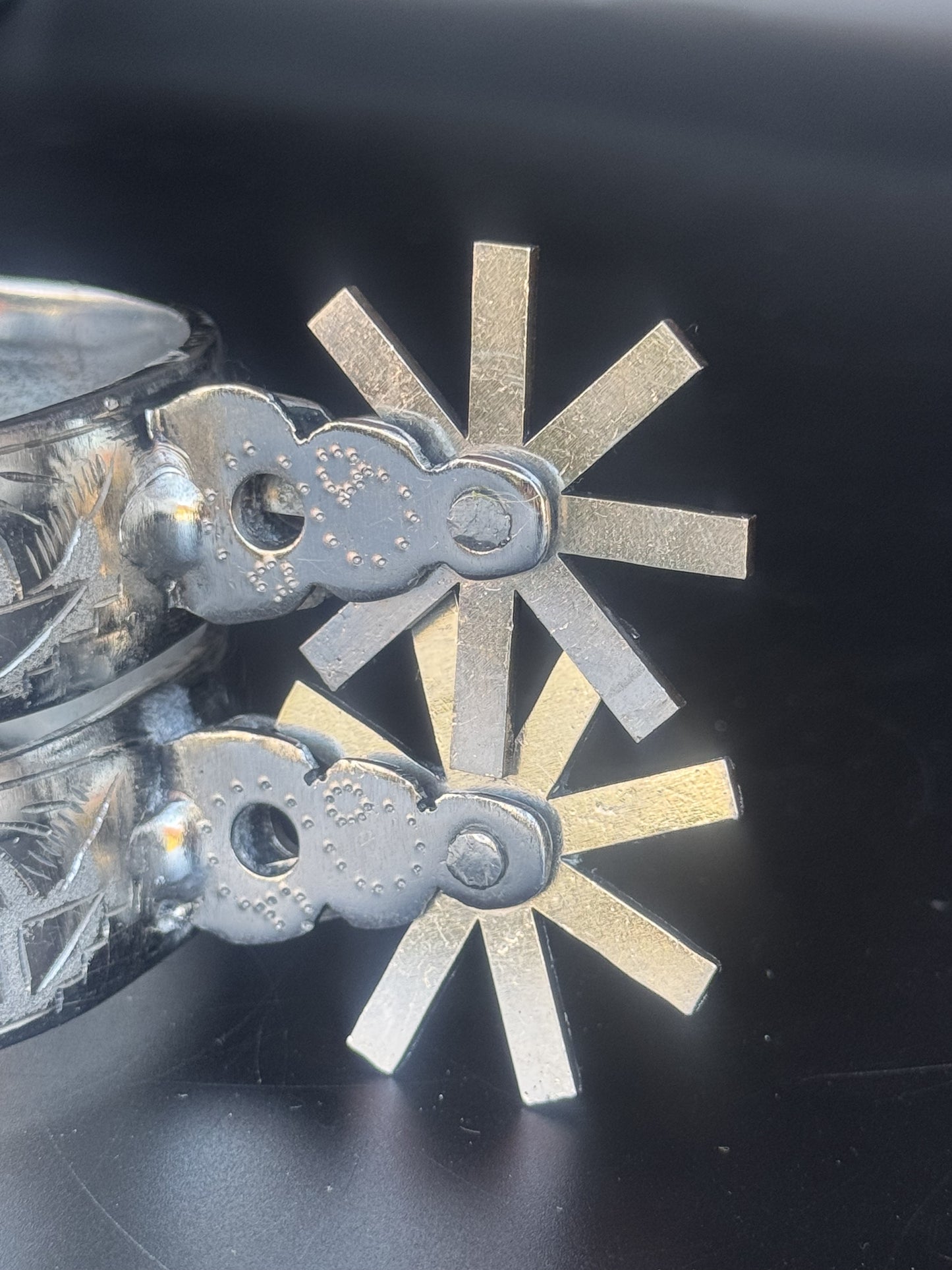 Handcrafted Mexican Charro Spurs - Stainless Steel | Legado