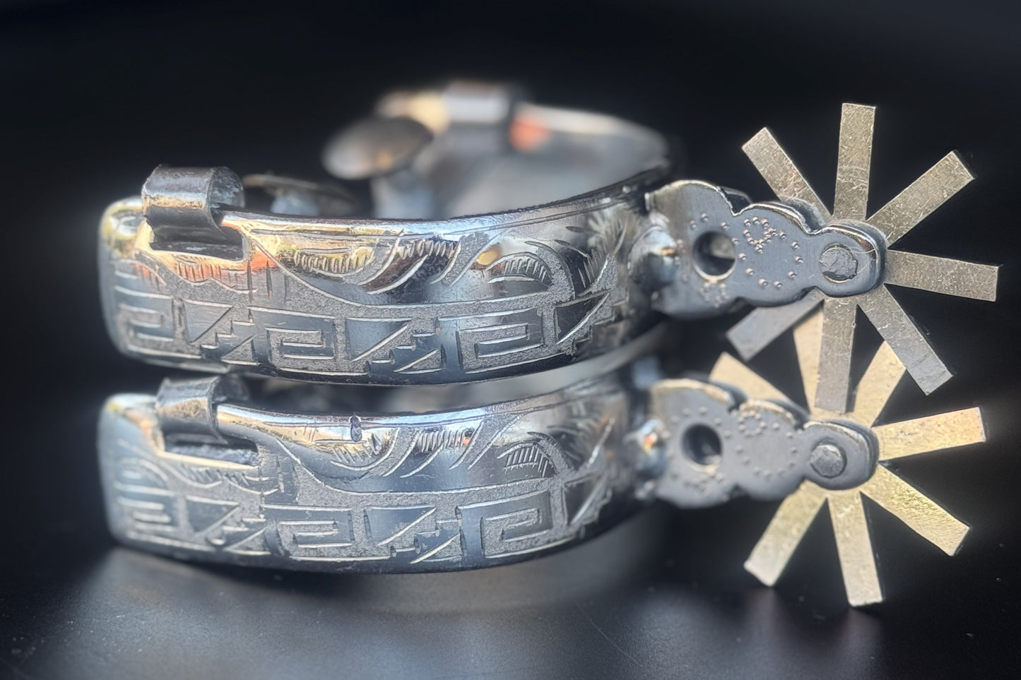 Handcrafted Mexican Charro Spurs - Stainless Steel | Legado