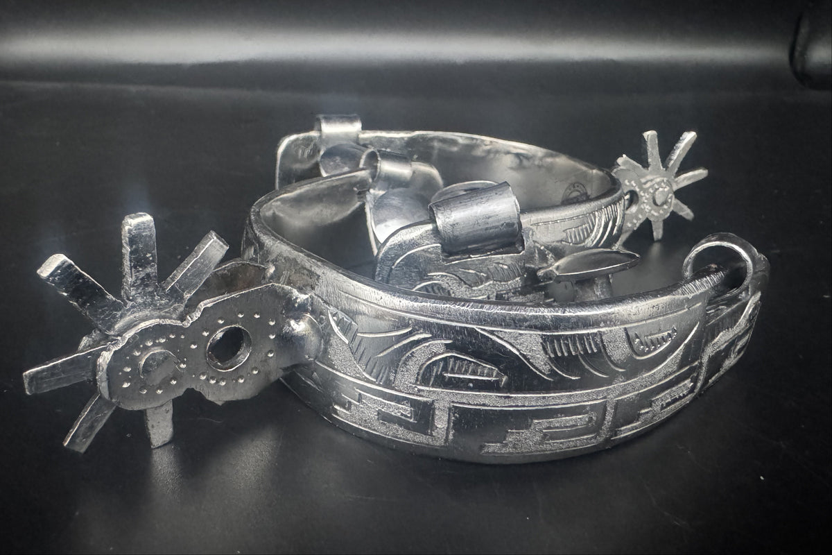 Handcrafted Mexican Charro Spurs - Stainless Steel | Grecas