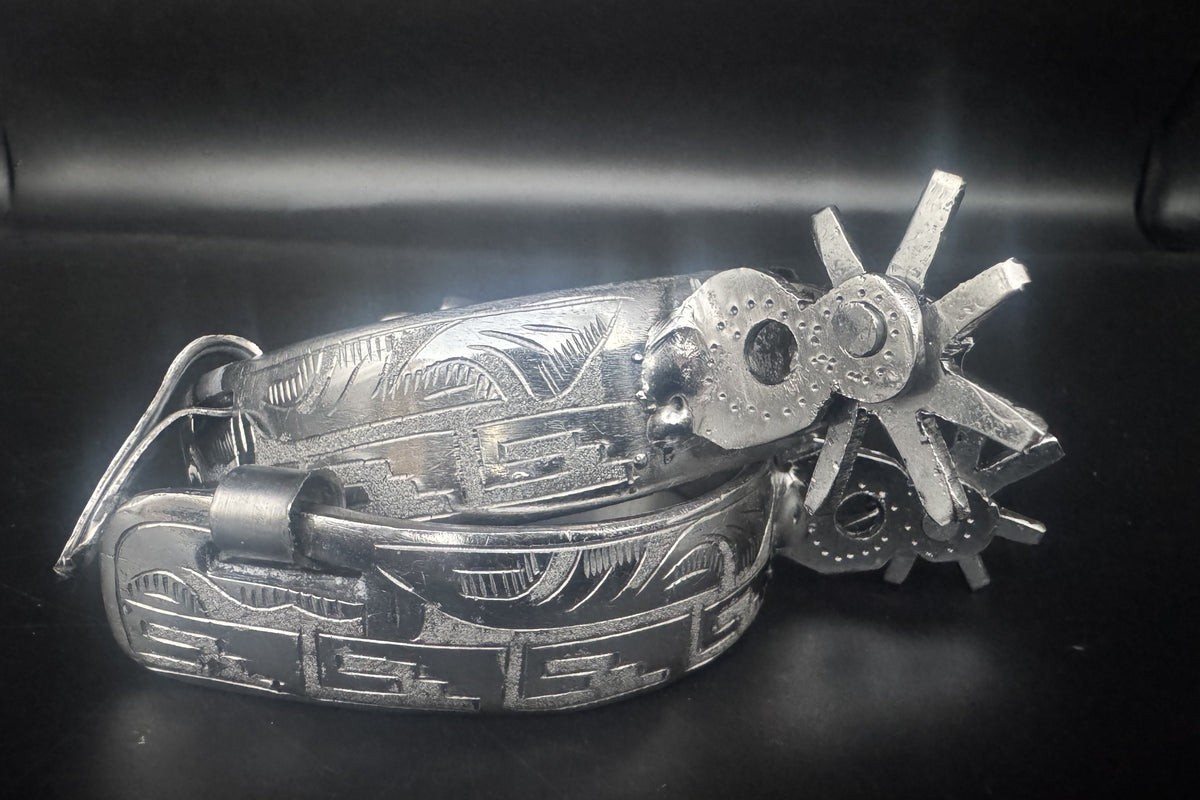 Handcrafted Mexican Charro Spurs - Stainless Steel | Grecas