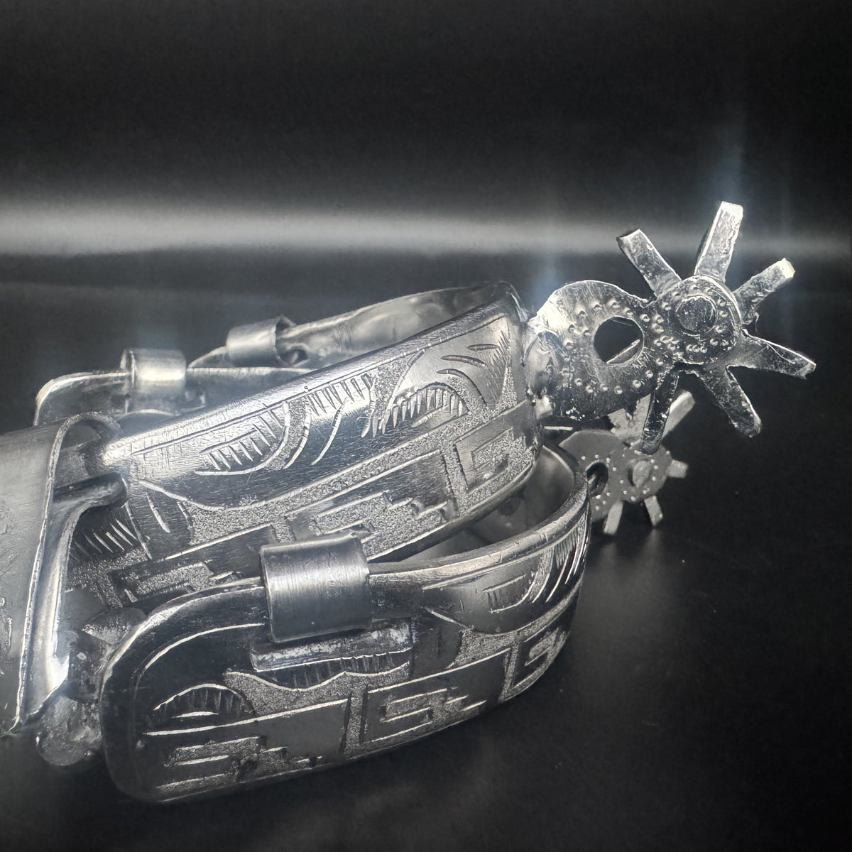 Handcrafted Mexican Charro Spurs - Stainless Steel | Grecas