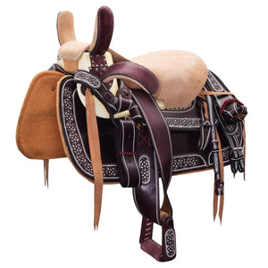 Beige Mexican Horse Saddle